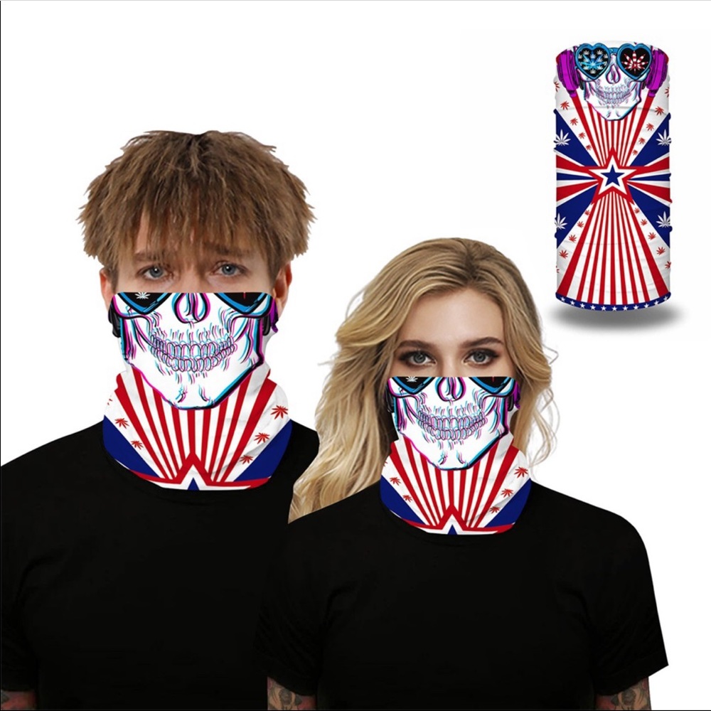 Face covering.